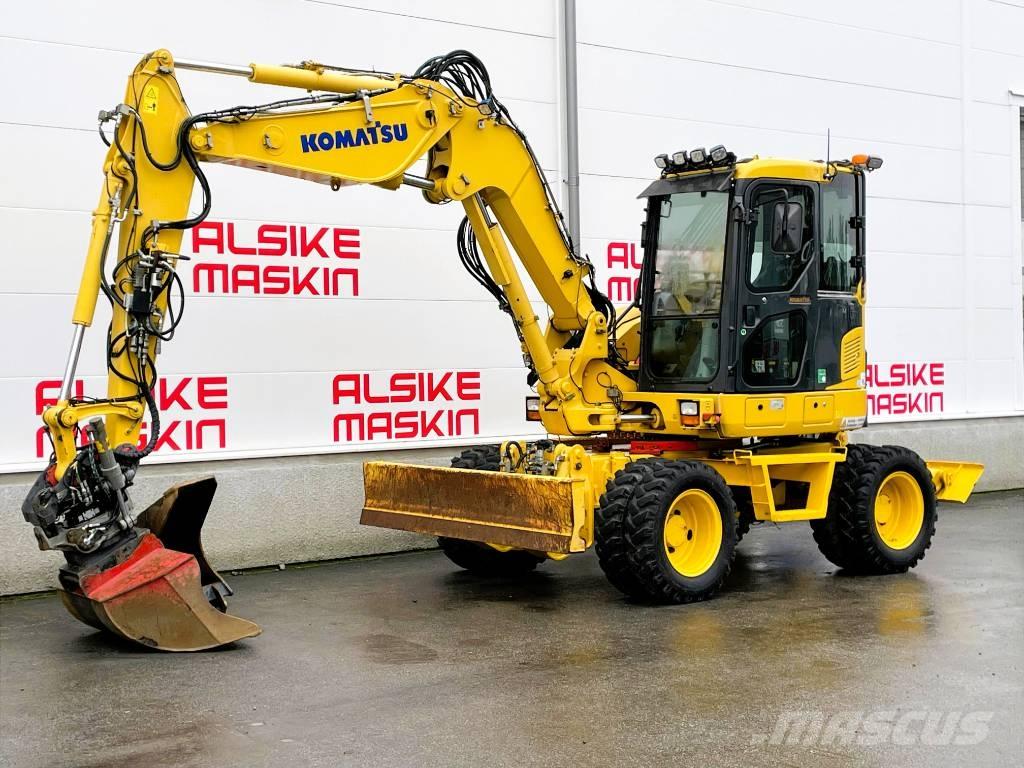 Komatsu PW 98 MR-8 Ekskavatori uz riteņiem