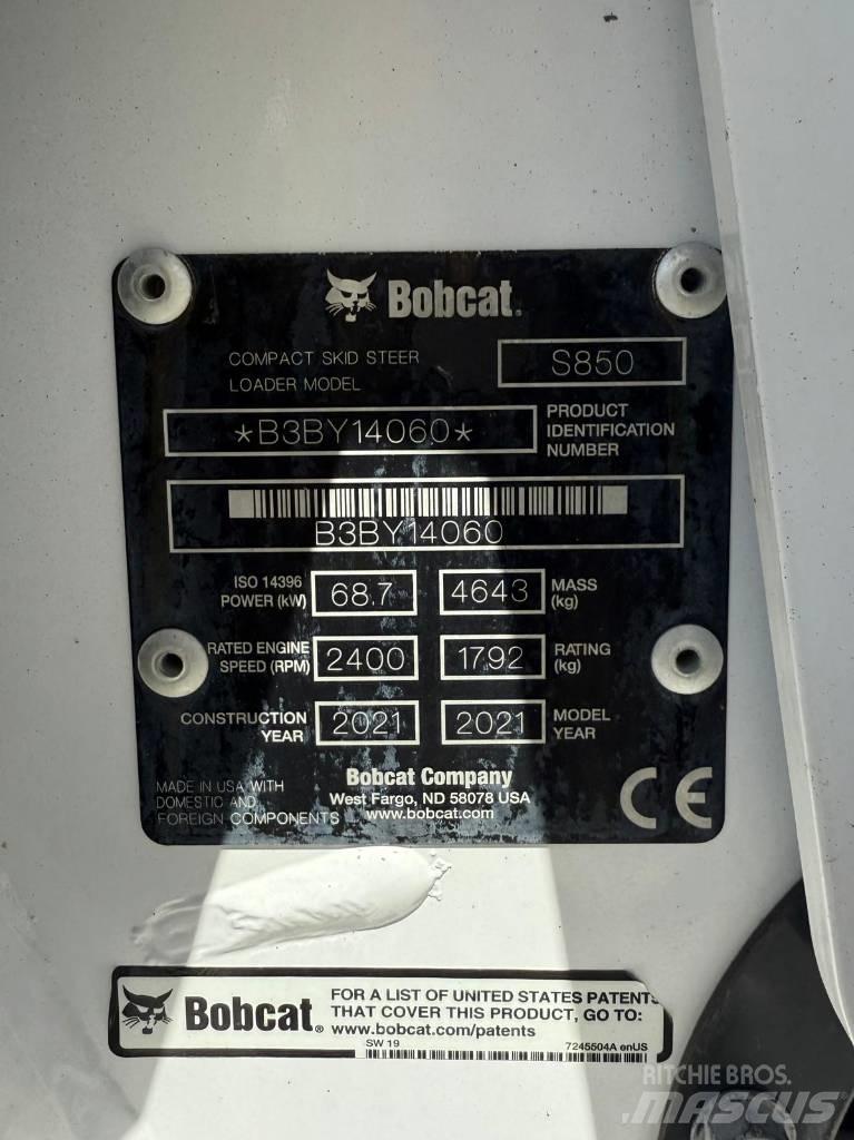Bobcat S 850 Lietoti riteņu kompaktiekrāvēji