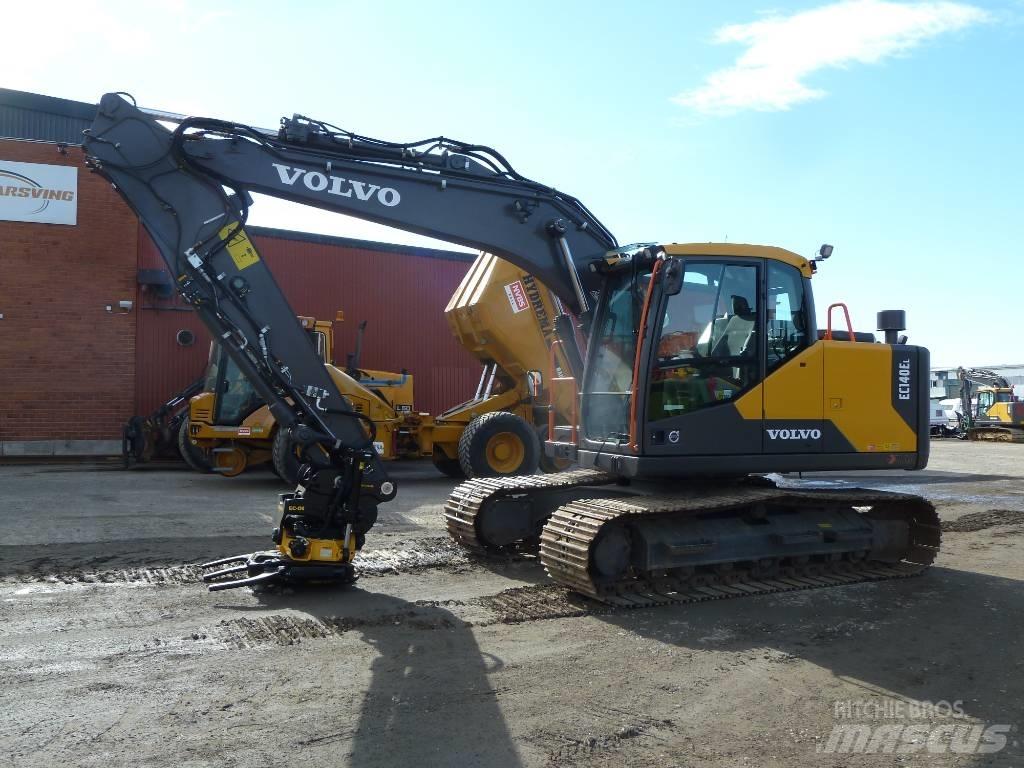Volvo EC140EL Kāpurķēžu ekskavatori