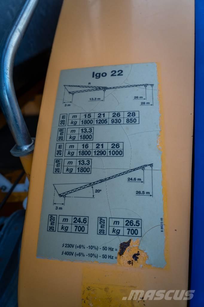 Potain Igo 22 Torņa celtņi