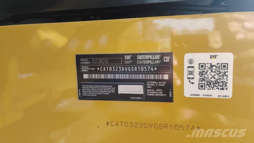CAT 323D3 Kāpurķēžu ekskavatori