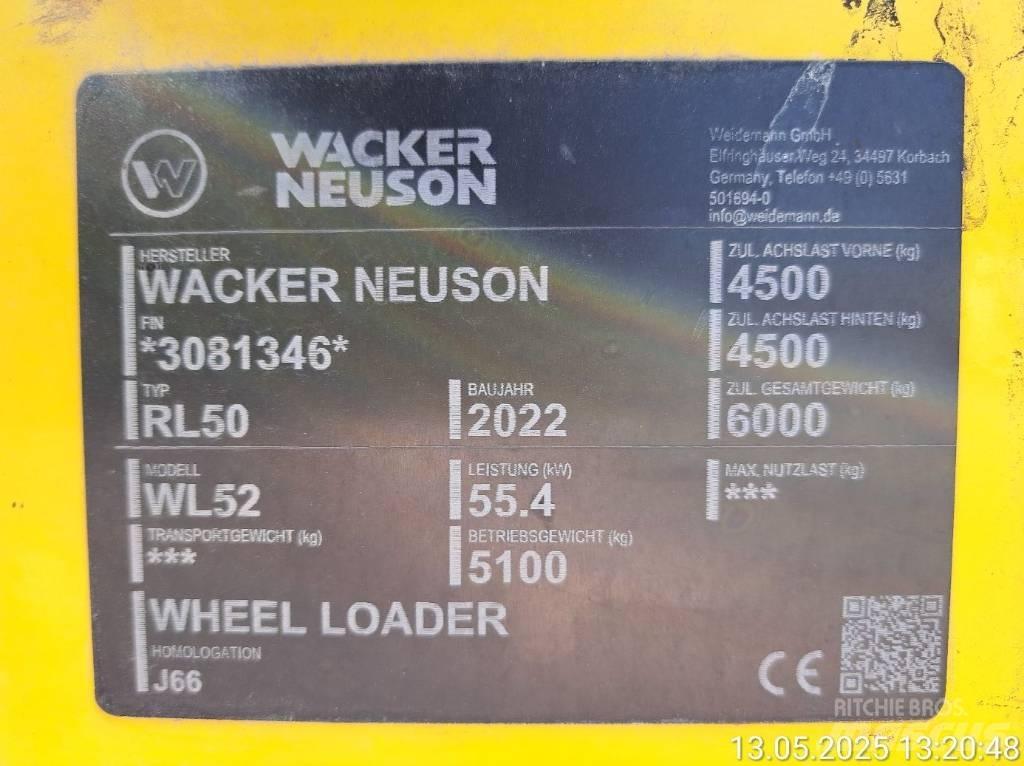 Wacker Neuson WL52 Iekrāvēji uz riteņiem
