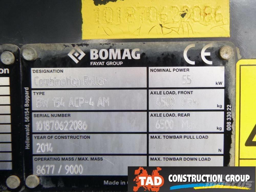 Bomag BW 154 AC Divvalču grunts veltņi
