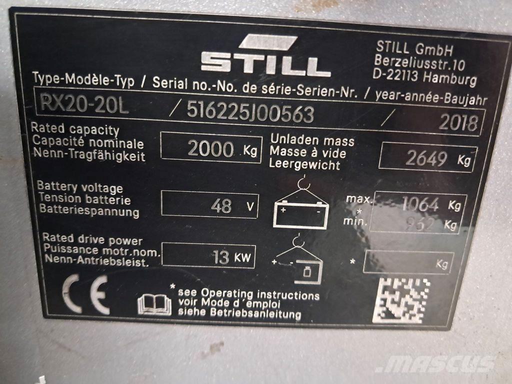 Still RX20-20L Elektriskie iekrāvēji