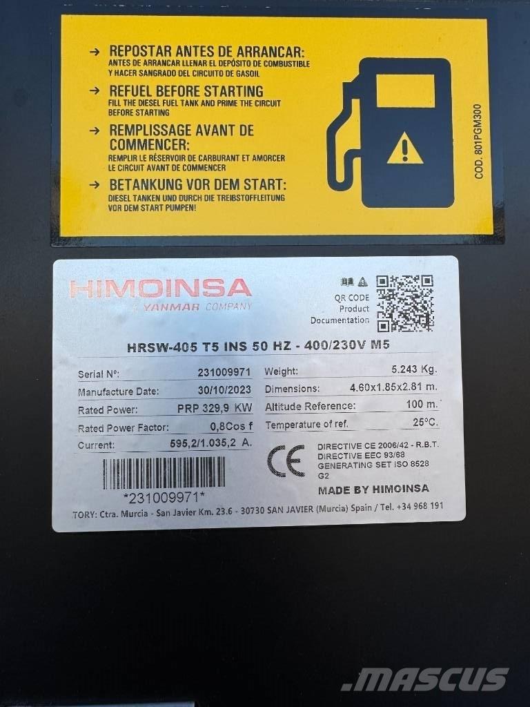 Himoinsa 405 Kva Dīzeļģeneratori