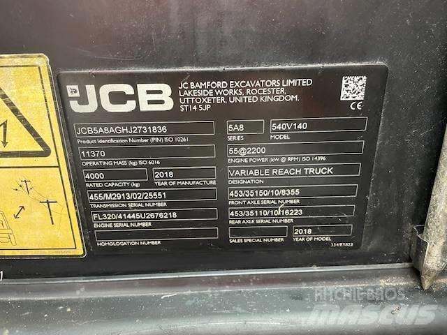 JCB 540-140 Teleskopiskie manipulatori