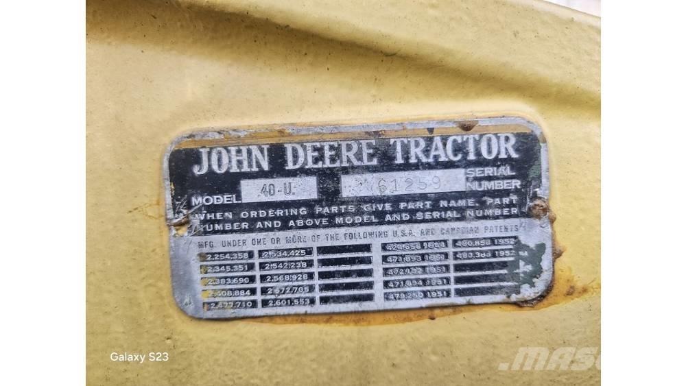 John Deere 40 U Traktori