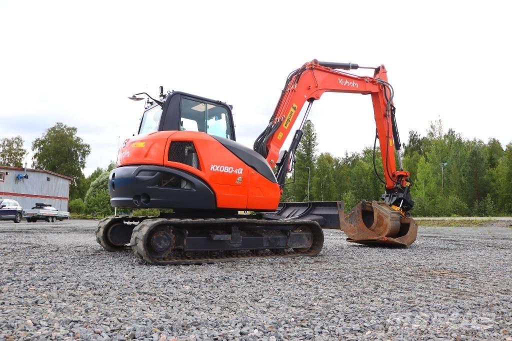 Kubota KX080-4a Vidēja lieluma ekskavatori 7 t - 12 t