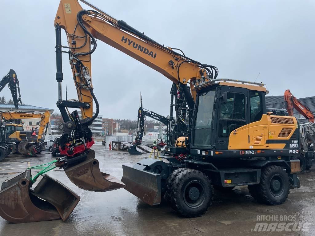 Hyundai HW160 Ekskavatori uz riteņiem