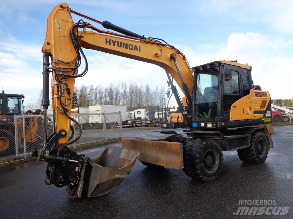Hyundai HW 140 Ekskavatori uz riteņiem