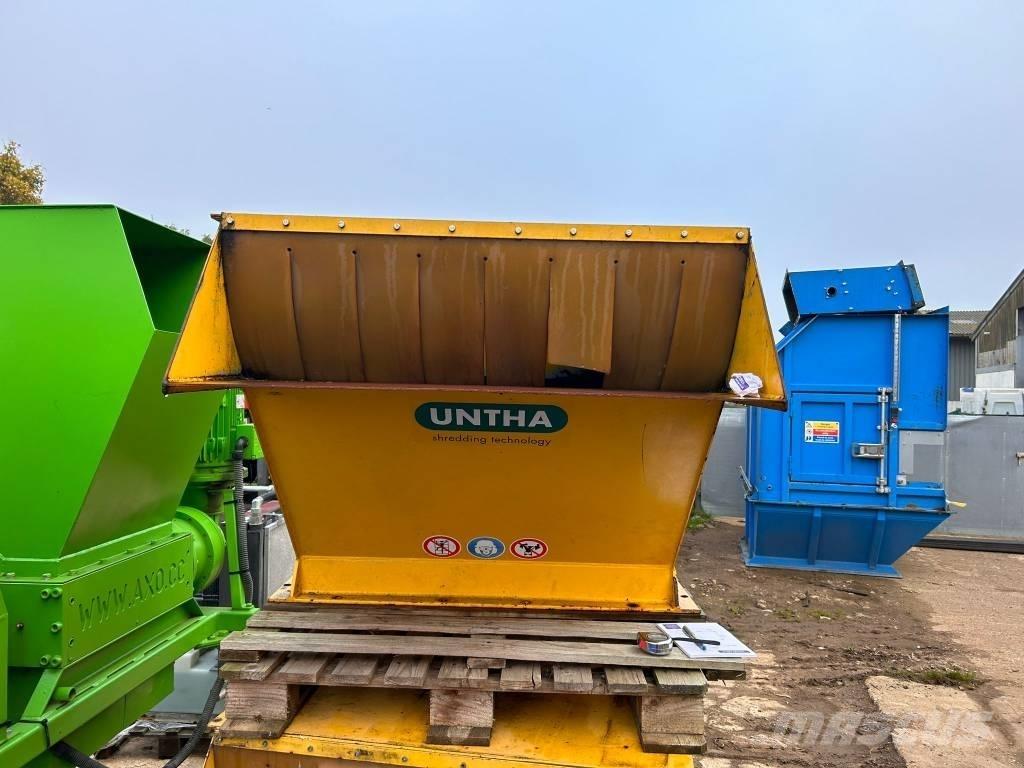 Untha RS50 Feed Hood Atkritumu savācēju rezerves daļas