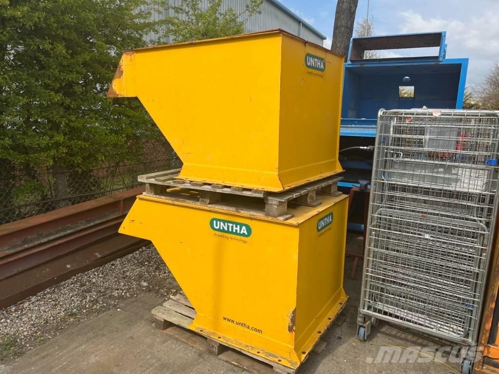 Untha RS50 Feed Hood Atkritumu savācēju rezerves daļas