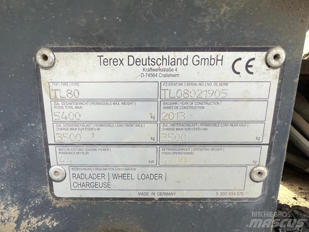 Terex TL 80 Iekrāvēji uz riteņiem