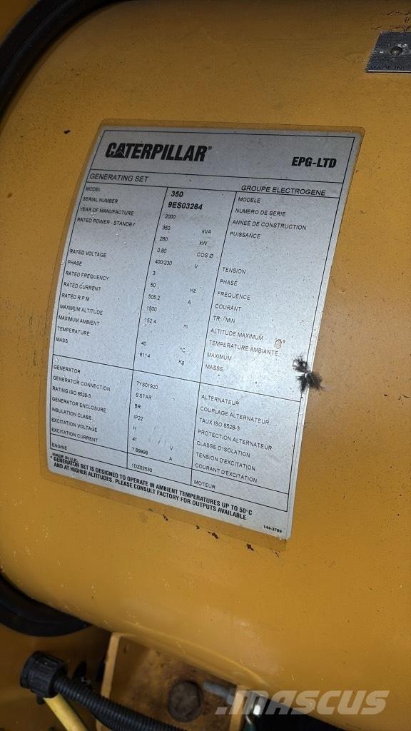 CAT 350 KVA Dīzeļģeneratori