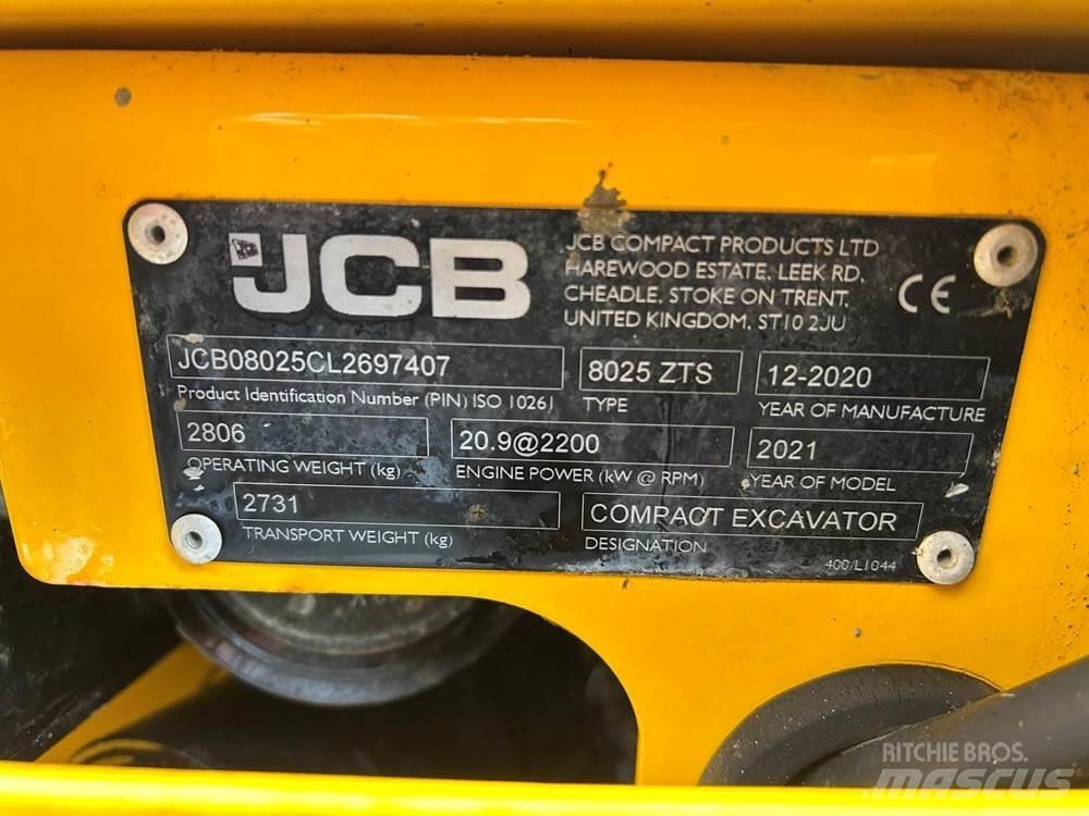 JCB 8025 Mini ekskavatori < 7 t