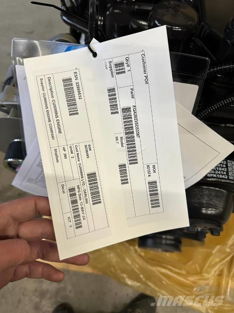 Cummins B6.7 FR95884 Lauksaimniecība- Citi