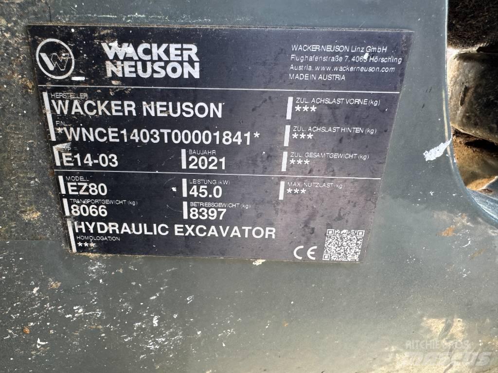 Wacker Neuson EZ80 Kāpurķēžu ekskavatori