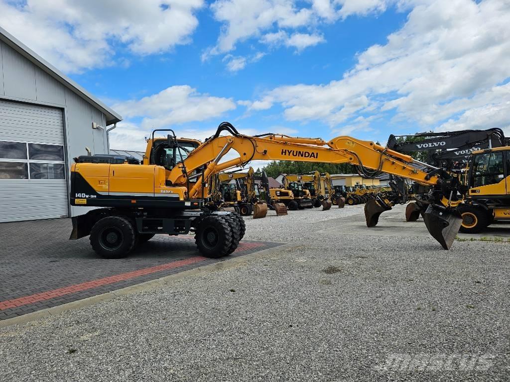 Hyundai 140 W 9 A Ekskavatori uz riteņiem