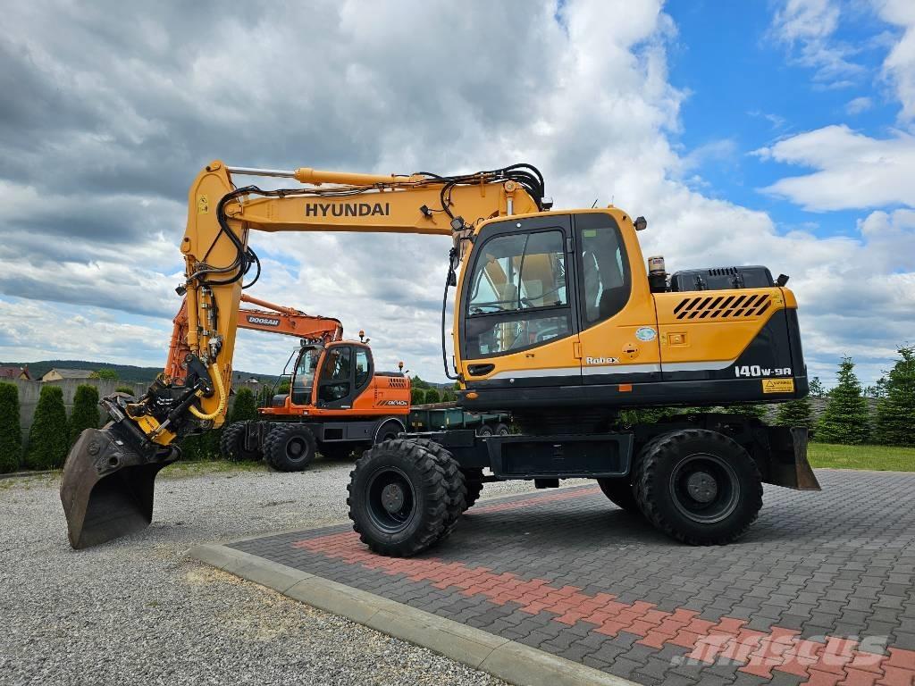 Hyundai 140 W 9 A Ekskavatori uz riteņiem