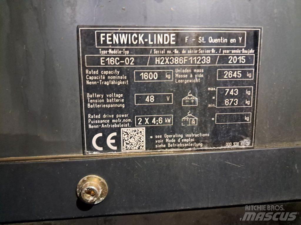 Linde E16C-02 Elektriskie iekrāvēji