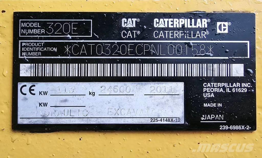 CAT 320 EL RR Kāpurķēžu ekskavatori