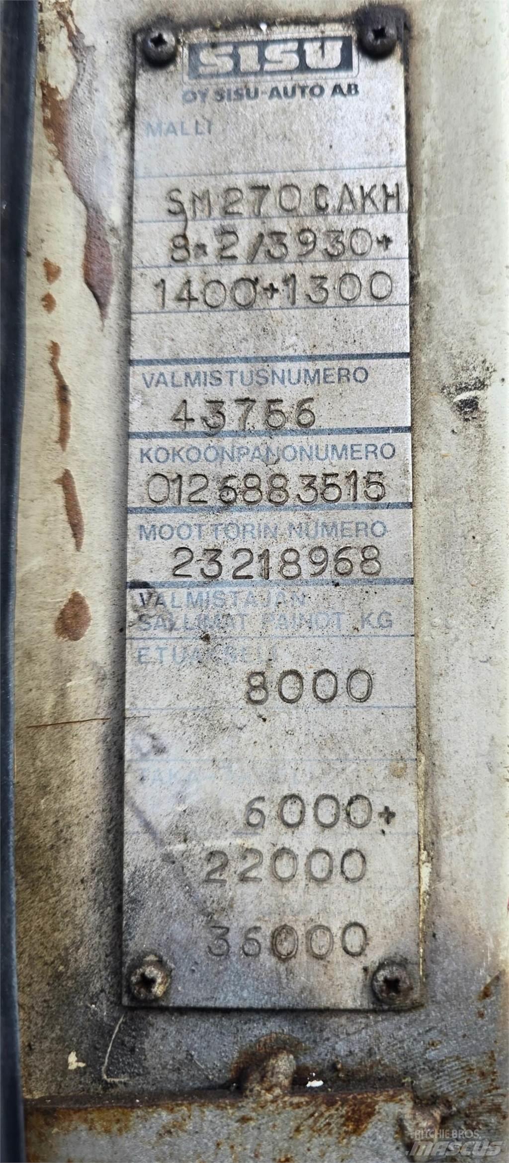Sisu Sm 270 8X2 Treileri meža tehnikas transportēšanai