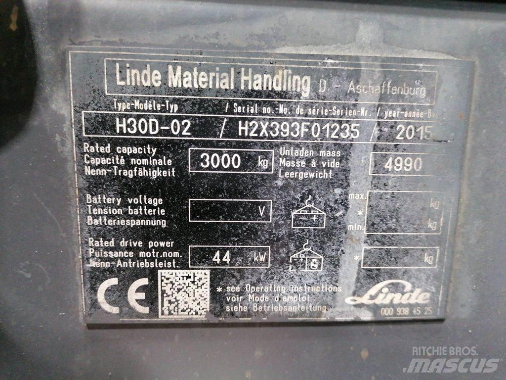 Linde H30D-02 Tehnika ar dīzeļa dzinēju