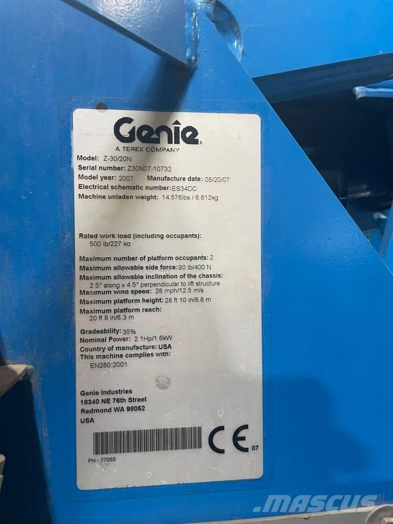Genie Z 30/20 N RJ Strēles pacēlāji
