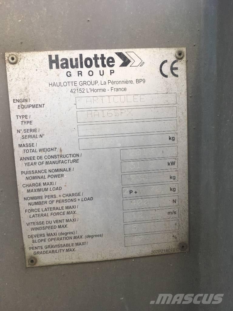 Haulotte HA 16 SPX Strēles pacēlāji
