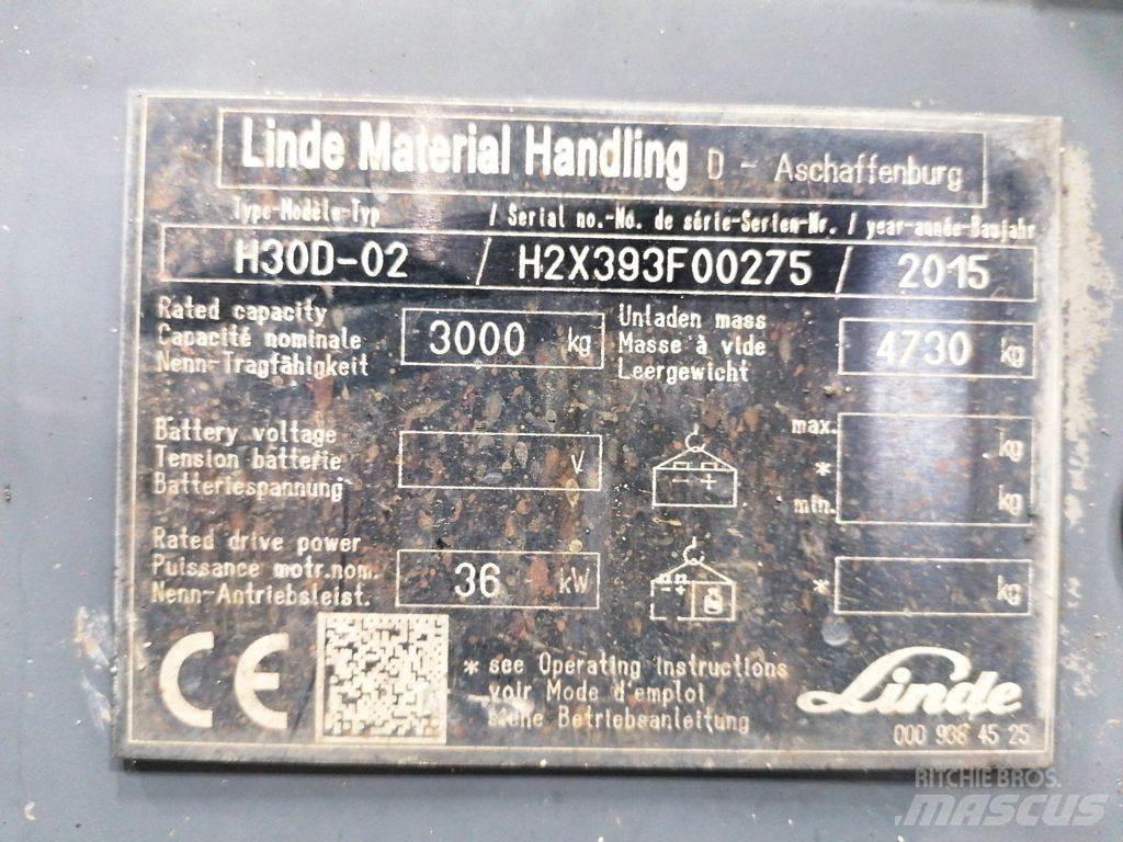 Linde H30D-02 Tehnika ar dīzeļa dzinēju