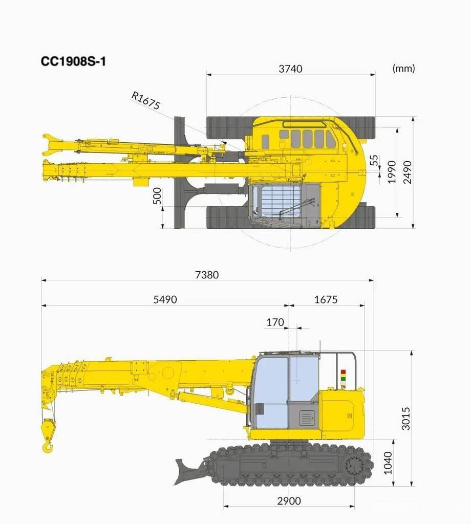 Maeda CC1908 Kāpurķēžu ceļamkrāni