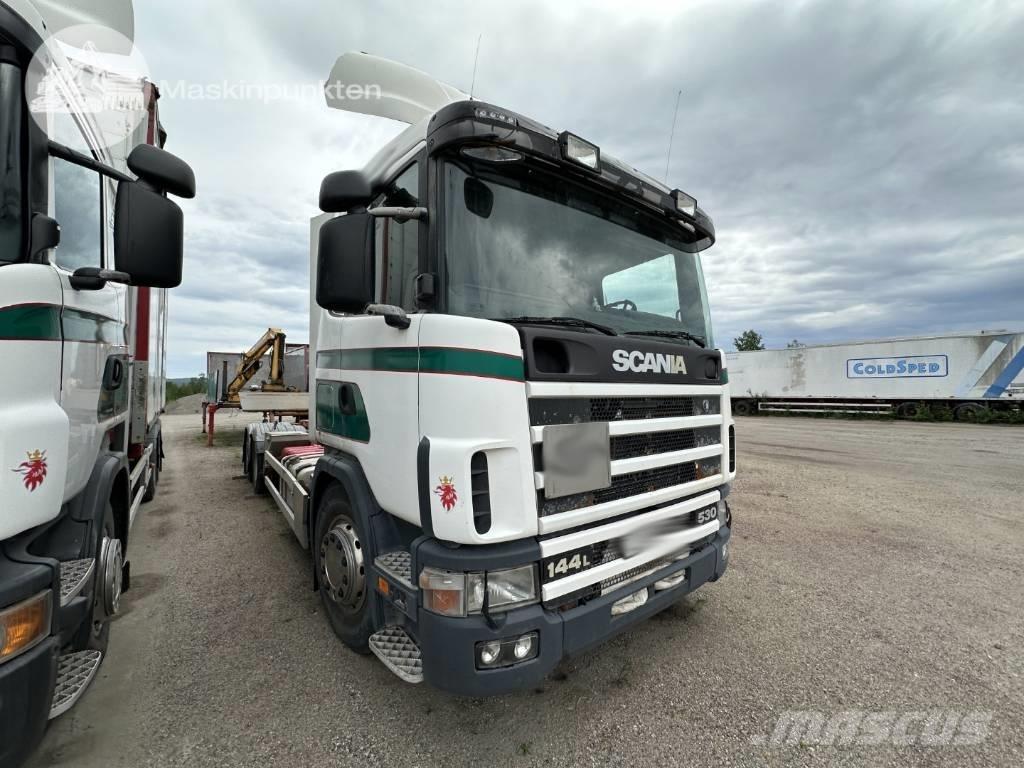 Scania R 124 LB Smagās mašīnas ar konteineriem