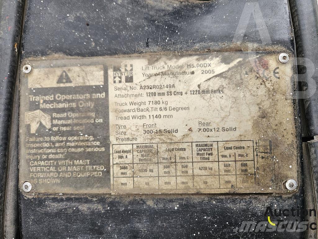 Hyster H5.00DX Tehnika ar dīzeļa dzinēju