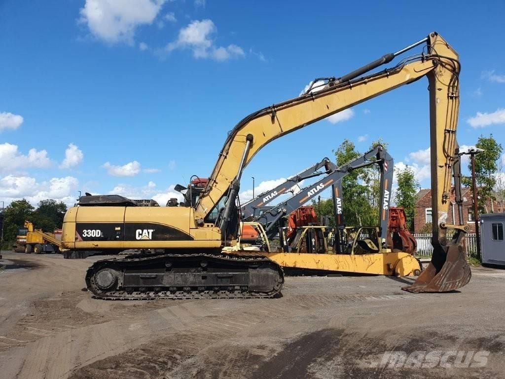 CAT 330 D L Ekskavatori tālās sniedzamības darbiem