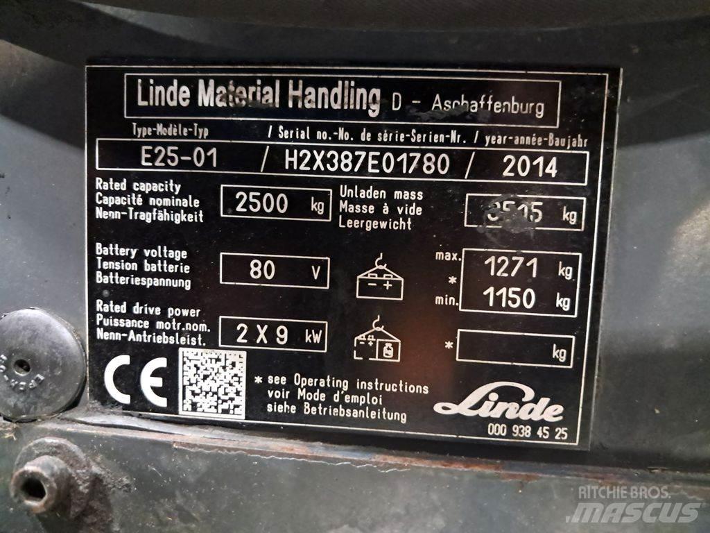 Linde E25-01 Elektriskie iekrāvēji