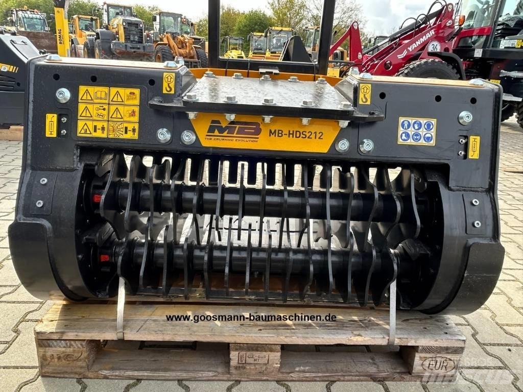 MB Crusher HDS 212 Sijāšanas kausi