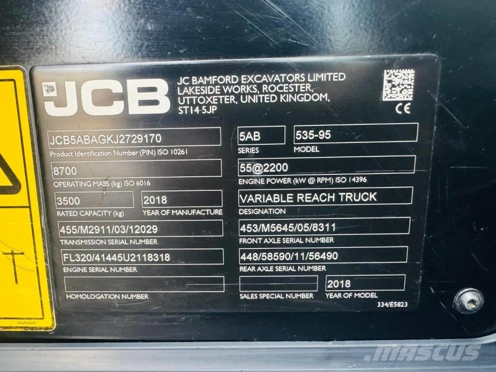 JCB 535-95 Teleskopiskie manipulatori