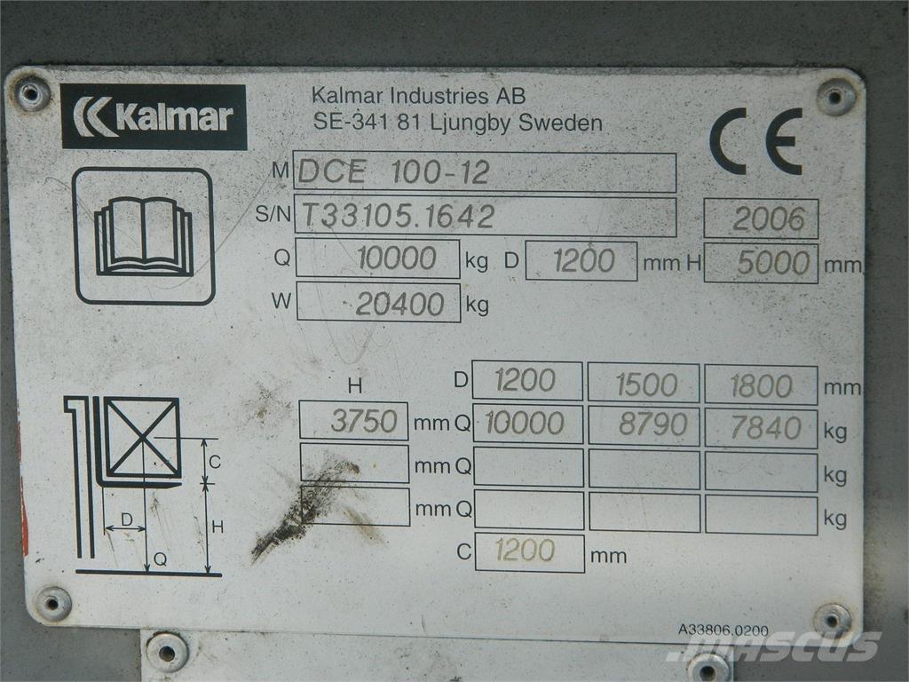 Kalmar DCE100 12 Tehnika ar dīzeļa dzinēju