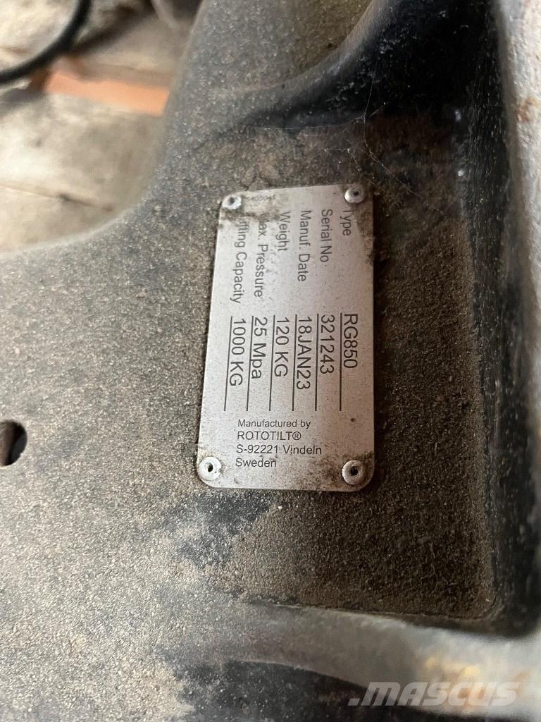 Rototilt R850 Būvniecība- Citi