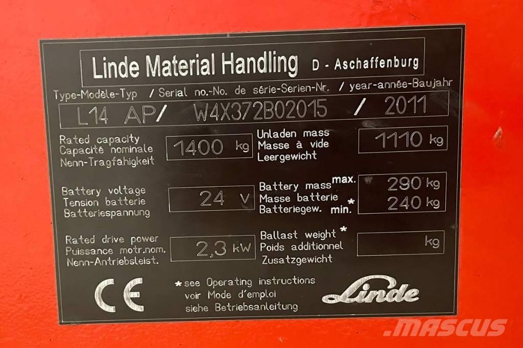 Linde L 14 Pašgājēji krautnētāji