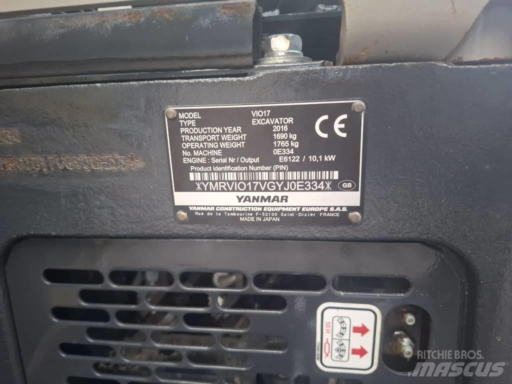 Yanmar Vio 17 Mini ekskavatori < 7 t
