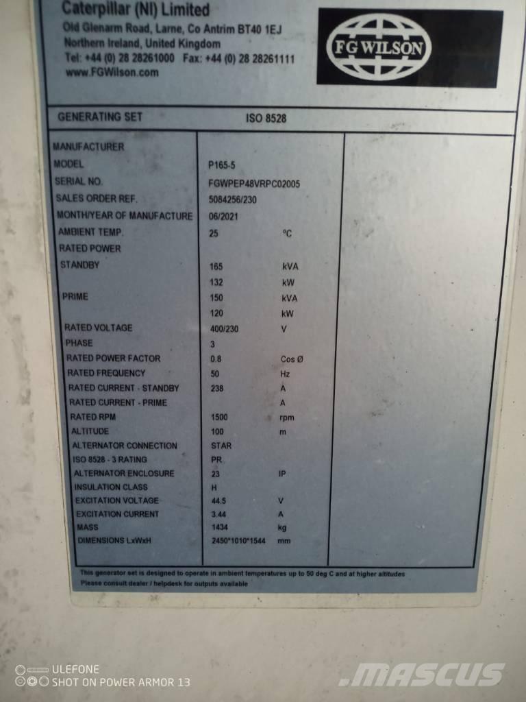 FG Wilson P 65-5 Dīzeļģeneratori