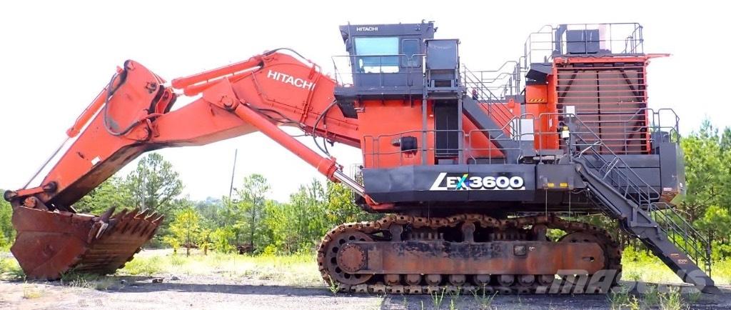 Hitachi EX 3600-7B Ekskavatori ar kausu priekšā