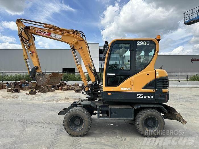 Hyundai R55W-9A Ekskavatori uz riteņiem