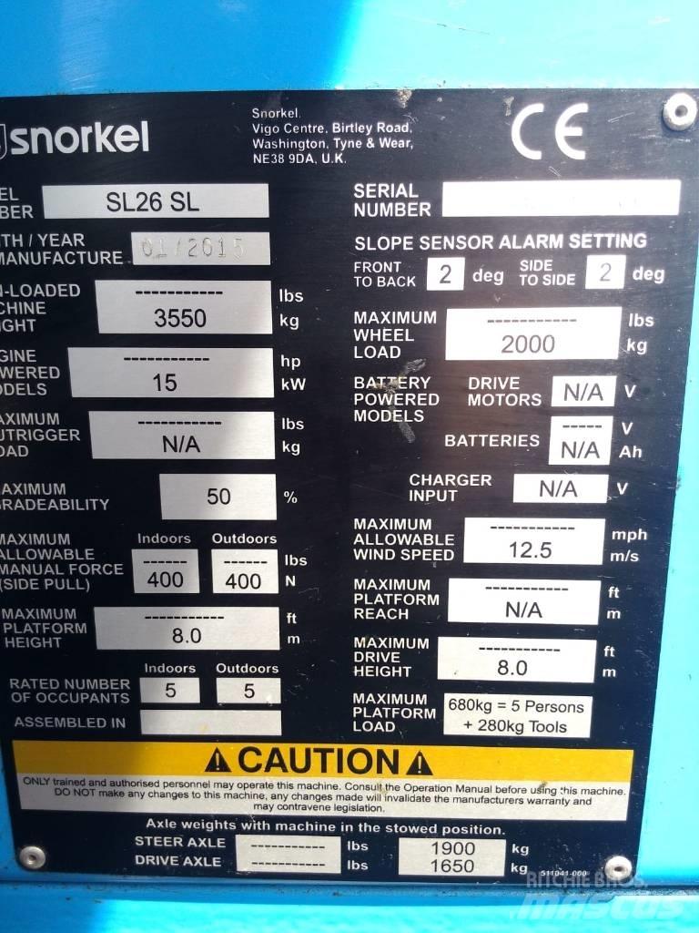 Snorkel SL 26 Strēles pacēlāji