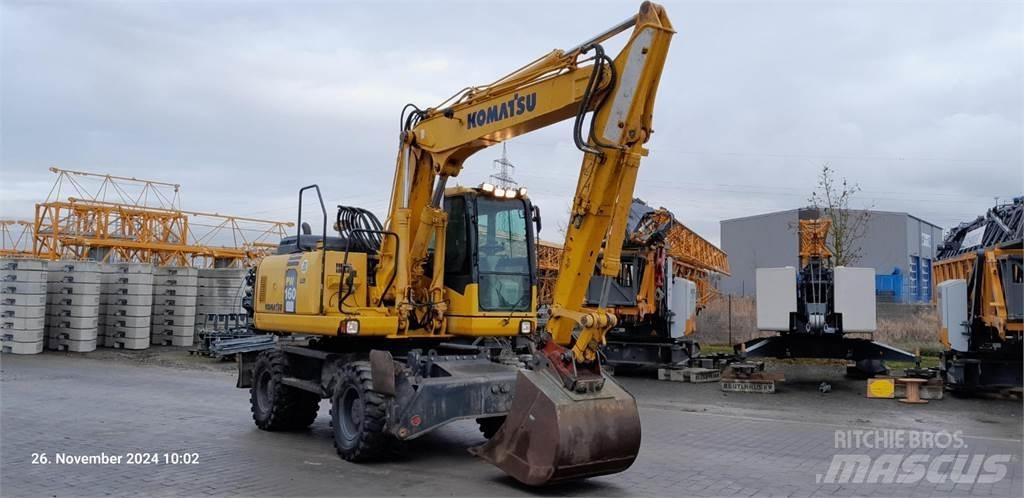Komatsu PW160-7E0 Ekskavatori uz riteņiem