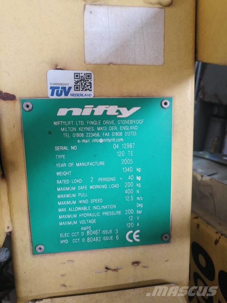 Niftylift 120 TE Pacēlājplatformas - piekabes