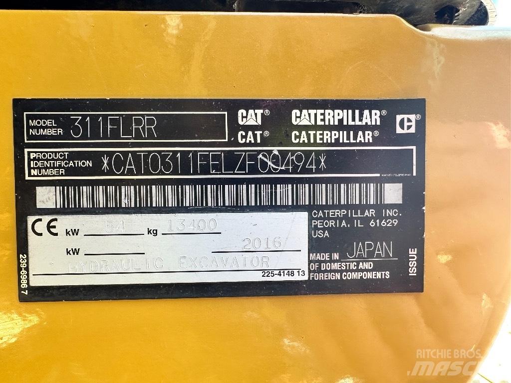 CAT 311 F LRR Kāpurķēžu ekskavatori