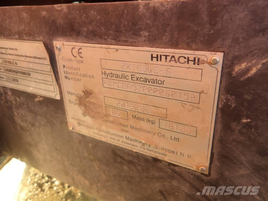 Hitachi ZX 160 LC Kāpurķēžu ekskavatori