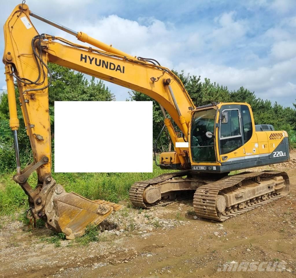 Hyundai Robex 220 LC Kāpurķēžu ekskavatori